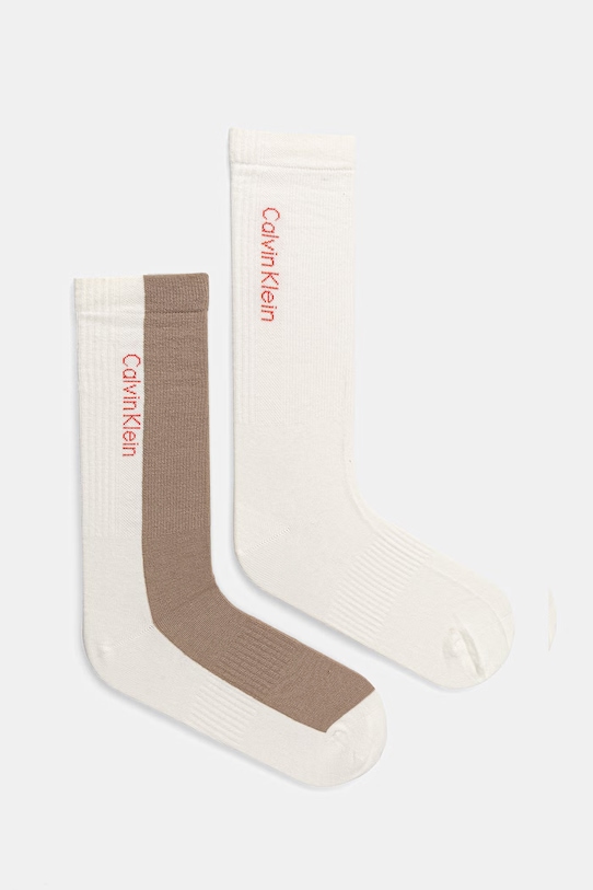 Calvin Klein skarpety męskie 2-pack beżowy 701237879