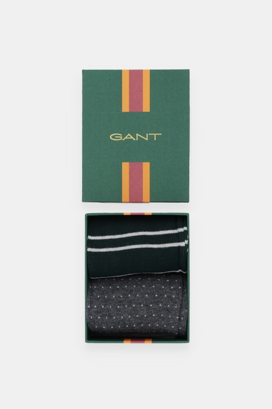 Odzież Gant skarpetki 2-pack 9960358 zielony