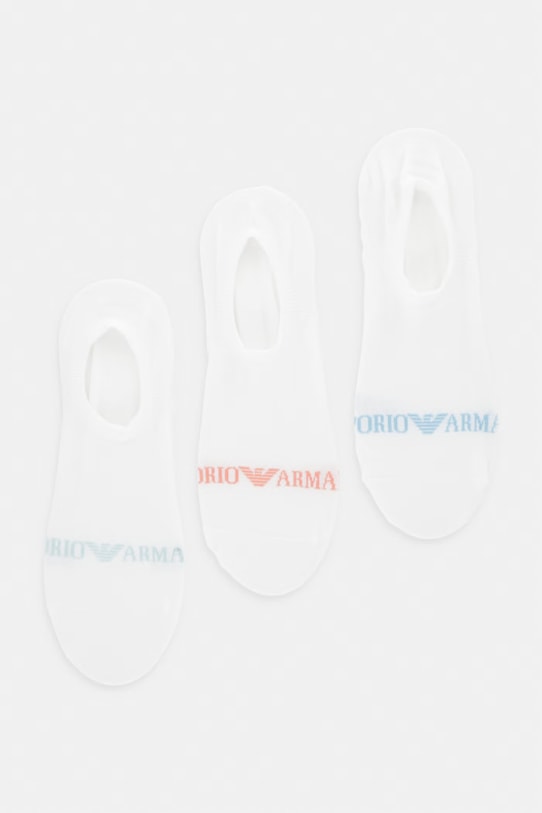 Emporio Armani Underwear șosete 3-pack sosete scurte alb EM000548.AF20083