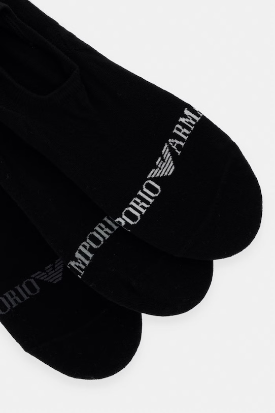 Ponožky Emporio Armani Underwear 3-pack EM000548.AF20083 černá SS26