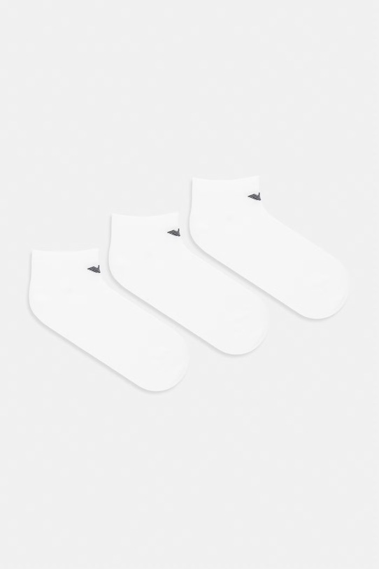 Ponožky Emporio Armani Underwear 3-pack dlouhé ponožky bílá EM000550.AF14446