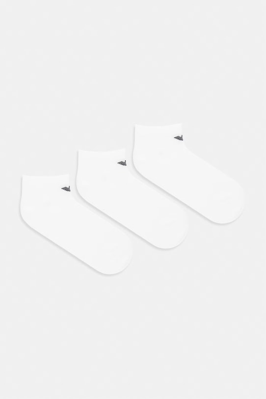 Ponožky Emporio Armani Underwear 3-pack dlouhé ponožky bílá EM000550.AF14446