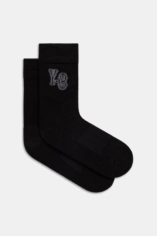 Ponožky Y-3 CREW SOCKS dlouhé ponožky černá KR9041