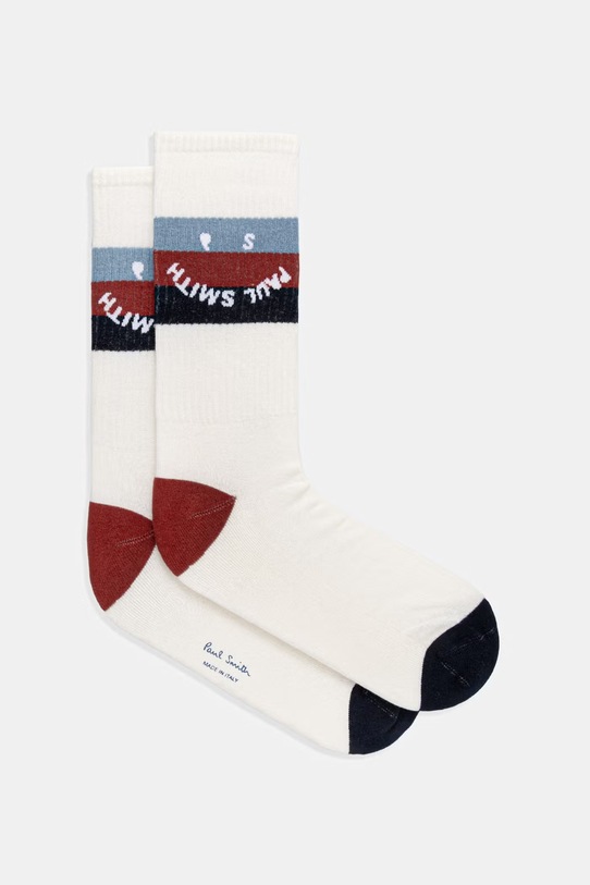 Paul Smith MILO HAPPY skarpety z bawełną męskie biały M1A.380CI.U887