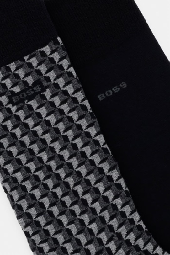BOSS skarpety męskie 2-pack 50559422 czarny SS26