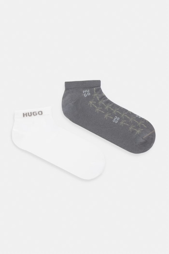HUGO calzini da uomo 2P AS PALMS CC grigio 50557149