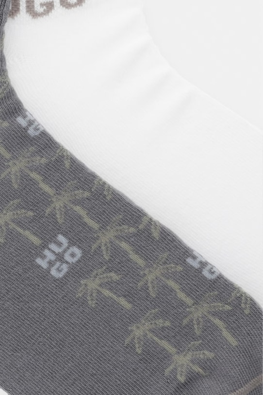 HUGO ponožky pánske 2P AS PALMS CC 50557149 sivá SS26