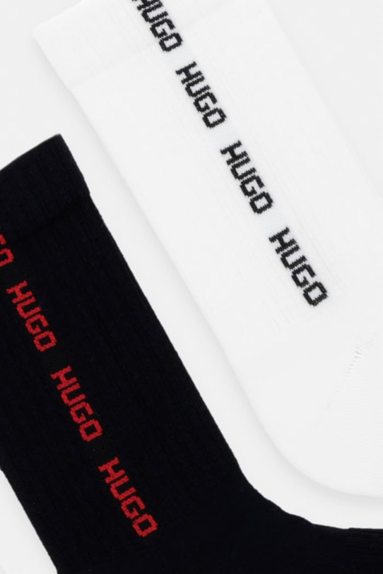 HUGO skarpety męskie 3P QS SIDE TAPE CC 3-pack 50560084 biały SS26