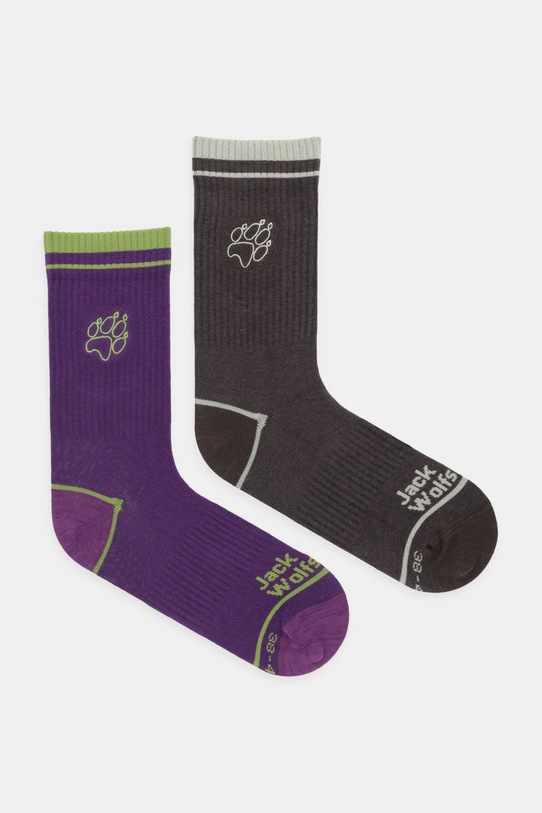 Jack Wolfskin skarpety Paw fioletowy A65774