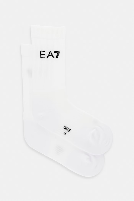 EA7 Emporio Armani skarpety skarpetki długie biały AF18556.7X000324