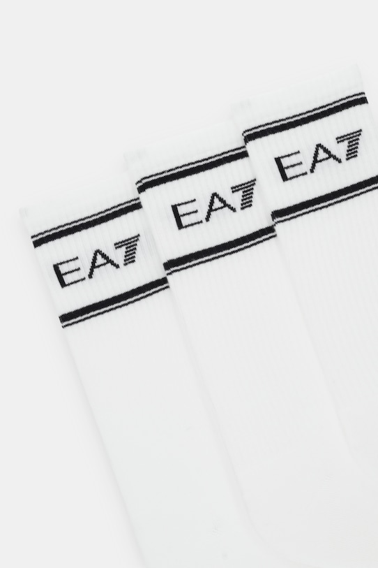 EA7 Emporio Armani skarpetki 3-pack AF18572.7X000381 biały SS26
