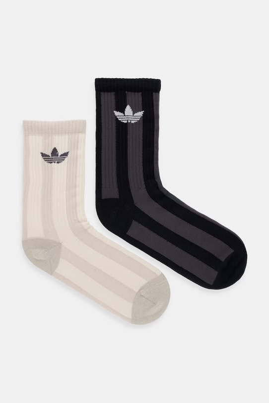 Ponožky adidas Originals 2-pak dlhé ponožky béžová KD0963