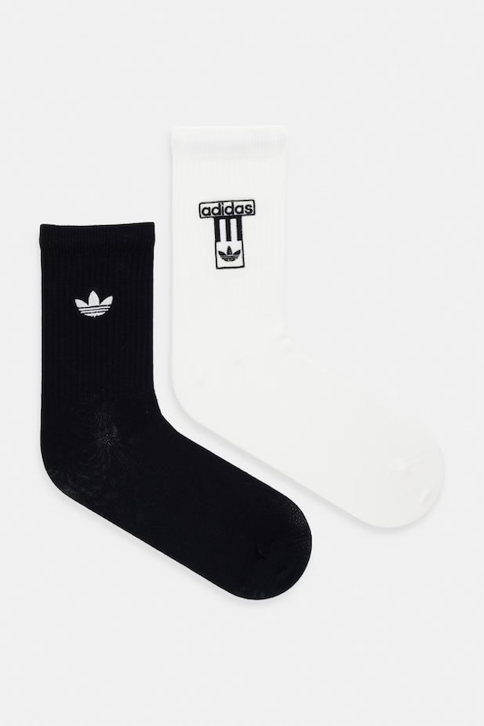 Ponožky adidas Originals 2-pak dlhé ponožky čierna KD8395