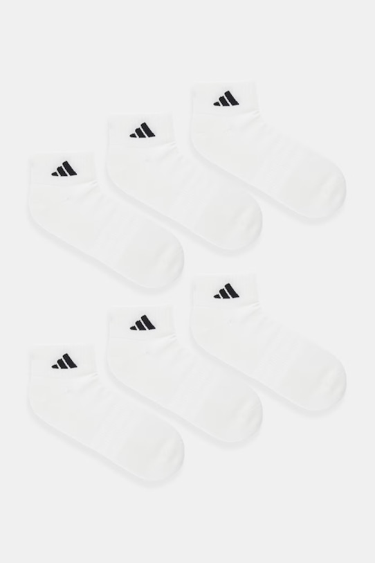 adidas calzini pacco da 6 sovrastampa bianco KE5495