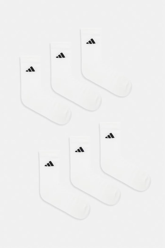 Ponožky adidas 6-pack nášivka bílá KE5498