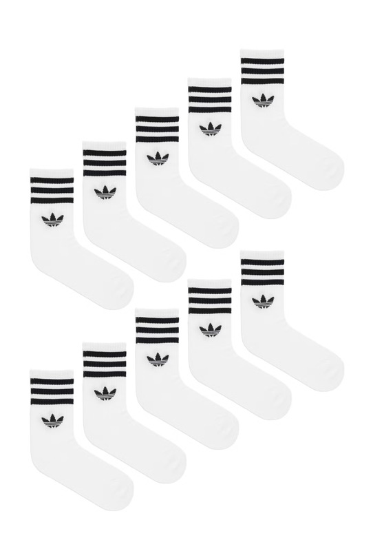 Ponožky adidas Originals 10-pack dlouhé ponožky bílá KH1557