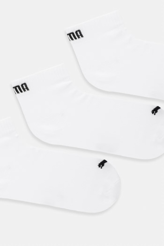 Puma skarpetki QUARTER PLAIN 3-pack 938589 biały SS26