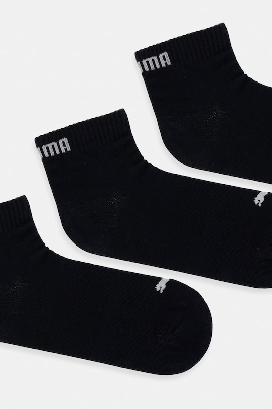 Ponožky Puma QUARTER PLAIN 3-pak 938589 čierna SS26