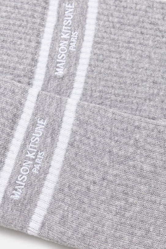 Maison Kitsuné socks QU06401KT1173 gray SS26