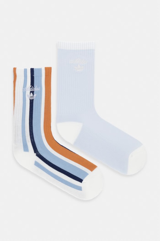 adidas Originals ponožky s bavlnou 2-pak modrá KX5282