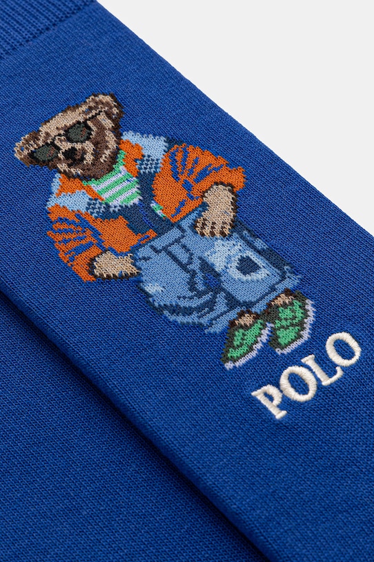 Polo Ralph Lauren BCI COTTON BEAR ponožky 449P15965002 modrá SS26