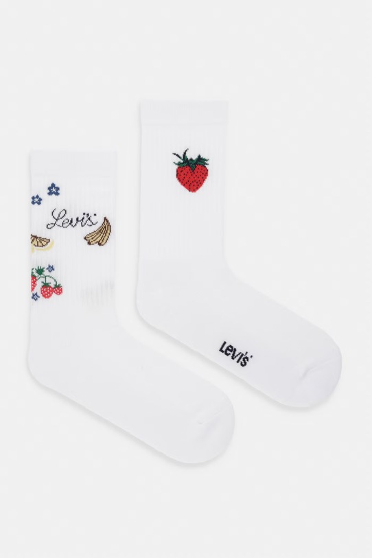 Levi's skarpety 2-pack biały 37157.1336