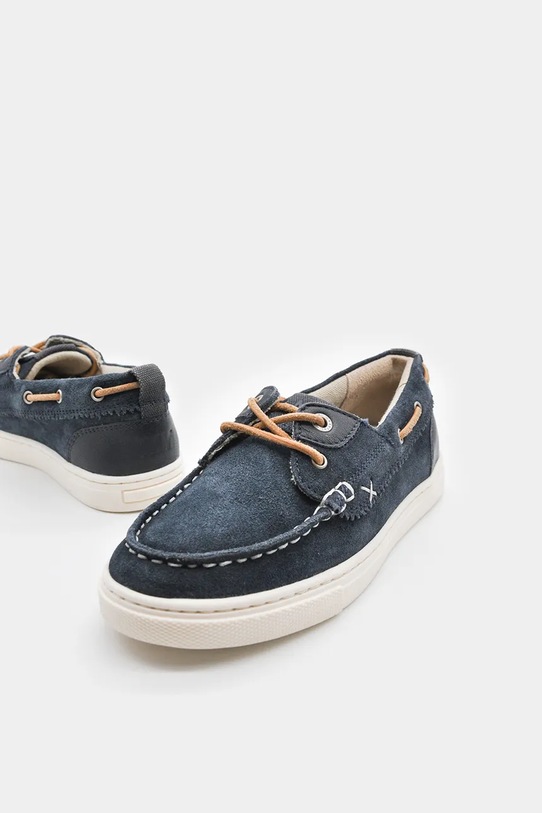 Mayoral mokasyny skórzane dziecięce skóra zamszowa granatowy 45752.90A.Kids.PPY2