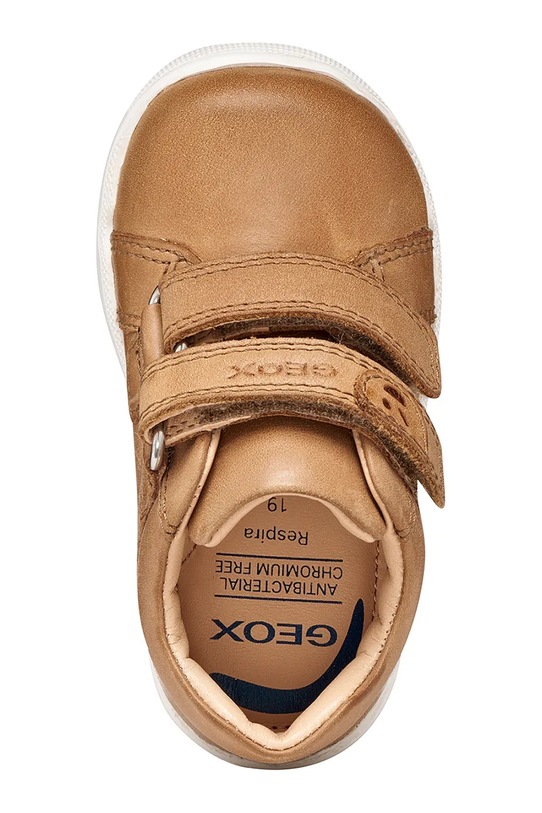 Dětské kožené polobotky Geox MACCHIA B254NB.000CL.18.26 hnědá