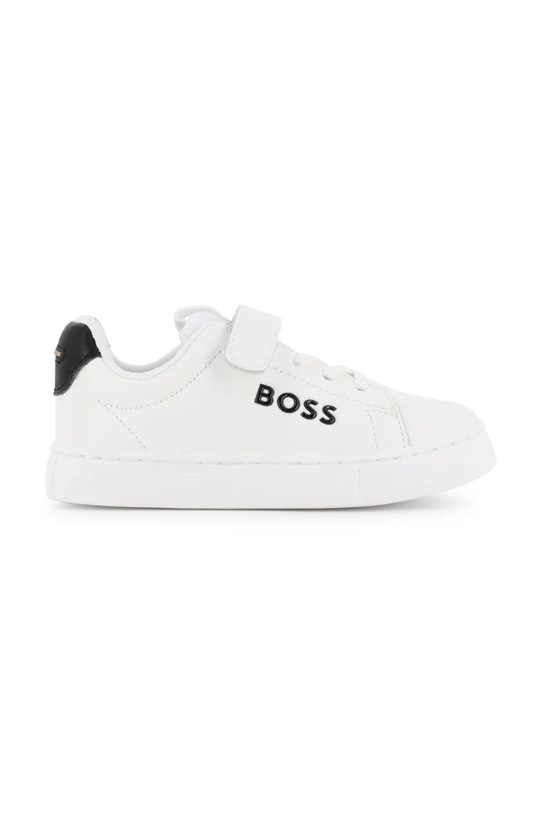 BOSS sneakersy skórzane dziecięce J52824.28.30 biały SS26
