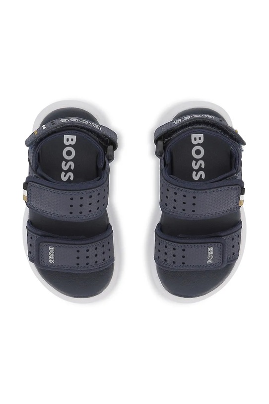Παιδικά σανδάλια BOSS σκούρο μπλε J52823.28.30