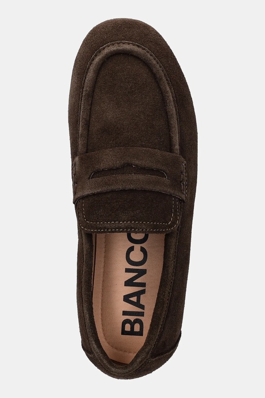 Bianco mokasyny zamszowe BIAMARLENE brązowy 11252497