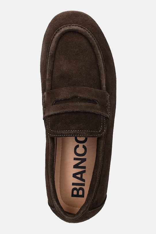 Bianco mokasyny zamszowe BIAMARLENE brązowy 11252497