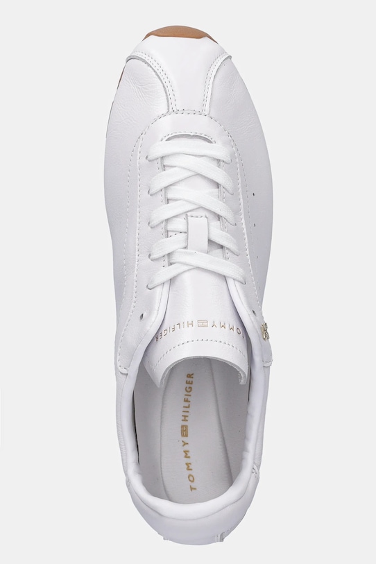 Δερμάτινα αθλητικά παπούτσια Tommy Hilfiger TH LOW PROFILE RUNNER λευκό FW0FW08951