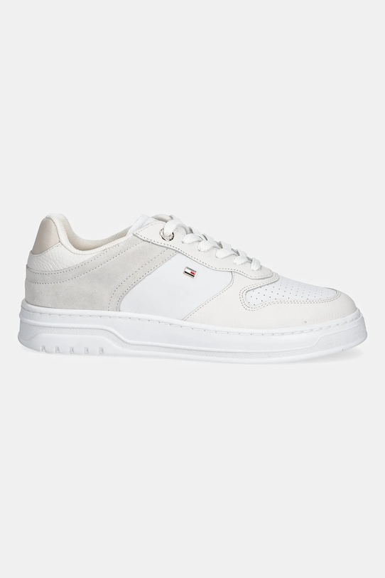 Tommy Hilfiger sneakersy TH SPORTY CUPSOLE TUMBLED LTR FW0FW09024 biały SS26