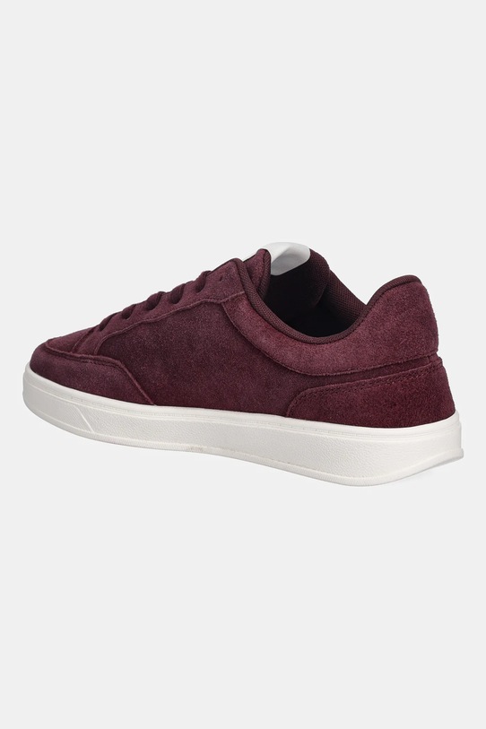 Obuwie Tommy Hilfiger sneakersy zamszowe TH HERITAGE COURT SNEAKER SUEDE FW0FW09266 bordowy