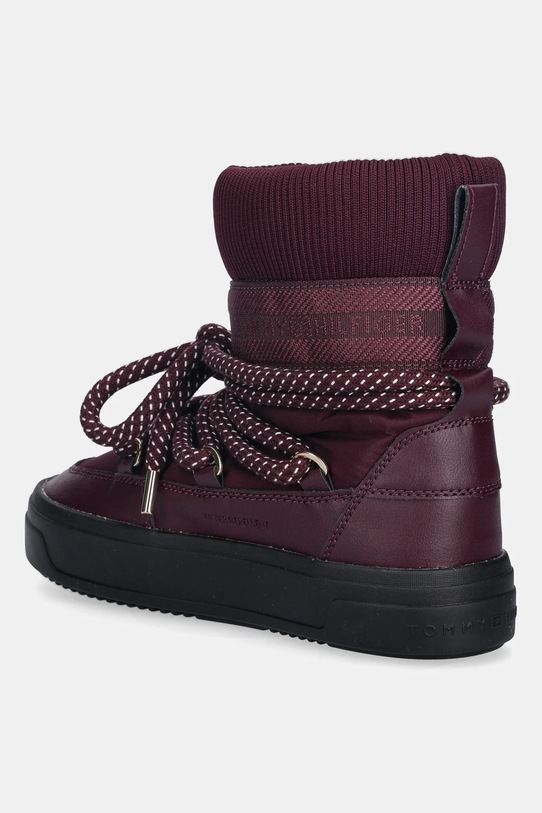 Obuwie Tommy Hilfiger śniegowce SNOW BOOT WATER REPELLENT FW0FW09260 bordowy