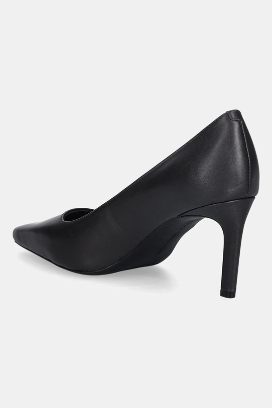 Obuwie Tommy Hilfiger szpilki skórzane TH LOGO LTH PUMP SLANTED HL FW0FW09008 brązowy
