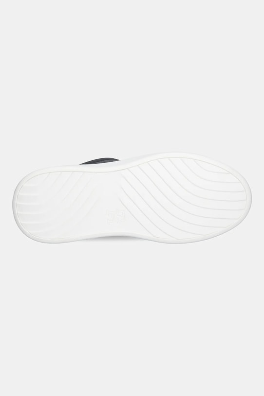 Δερμάτινα αθλητικά παπούτσια Tommy Hilfiger ANIMAL PRINT PLATFORM SNEAKER FW0FW09023 μαύρο