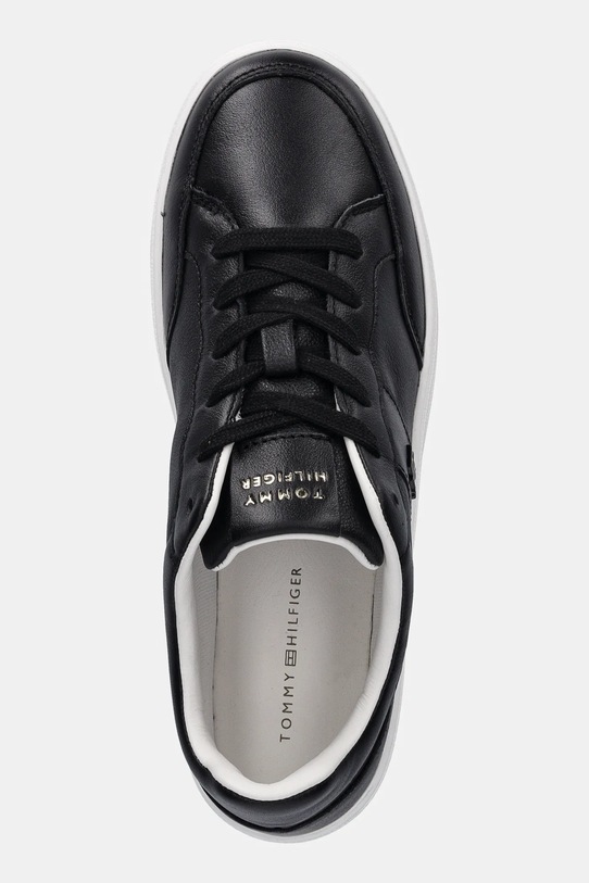 Tommy Hilfiger sneakersy skórzane TH HERITAGE COURT SNEAKER LTR czarny FW0FW09028