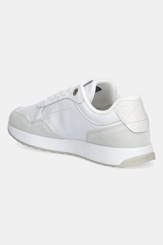 Παπούτσια Δερμάτινα αθλητικά παπούτσια Tommy Hilfiger MONOGRAM MIX MATERIAL RUNNER FW0FW09267 λευκό