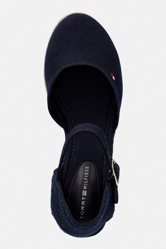 Tommy Hilfiger espadryle damskie MID WEDGE ESPAD CLOSED TOE granatowy FW0FW09233