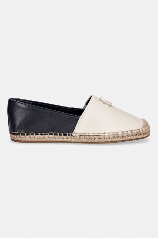 Tommy Hilfiger espadryle damskie TH LOGO LEATHER ESPADRILLE FW0FW09246 beżowy SS26