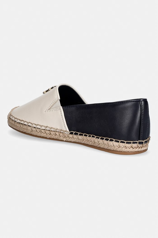 Obuwie Tommy Hilfiger espadryle damskie TH LOGO LEATHER ESPADRILLE FW0FW09246 beżowy