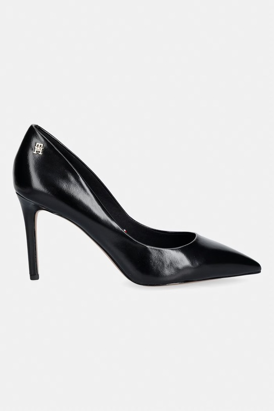 Tommy Hilfiger szpilki skórzane ESSENTIAL POINTED PUMP FW0FW09362 czarny SS26