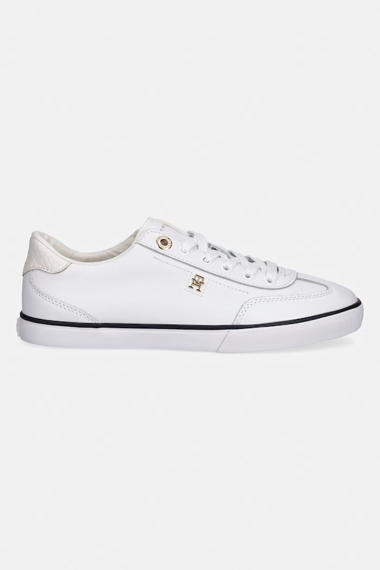 Tommy Hilfiger TH CHIC LOW PROFILE VULC tenisky ženské kožené FW0FW09104 bílá SS26