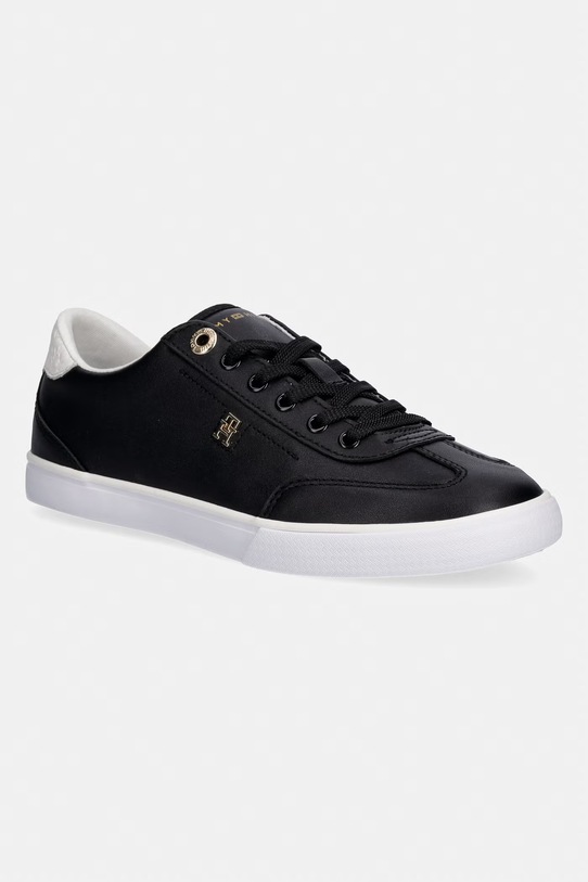 Tommy Hilfiger TH CHIC LOW PROFILE VULC tenisówki damskie skórzane czarny FW0FW09104