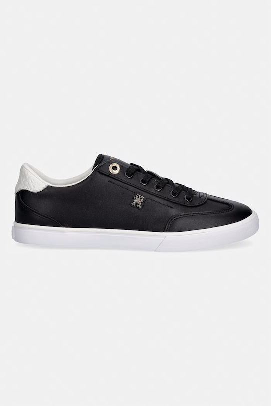 Tommy Hilfiger TH CHIC LOW PROFILE VULC tenisówki damskie skórzane FW0FW09104 czarny SS26