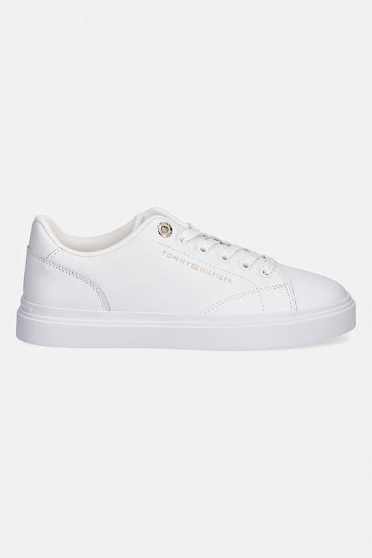 Tommy Hilfiger TH FEMININE CUPSOLE LEATHER tenisówki damskie FW0FW09105 biały SS26