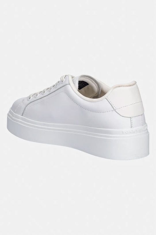 Obuwie Tommy Hilfiger TH CHIC CUPSOLE PLATFORM sneakersy damskie skórzane FW0FW09107 biały