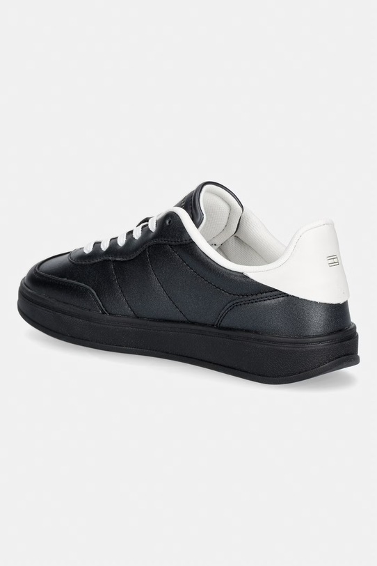 Παπούτσια Tommy Hilfiger TH HERITAGE SHINY SNEAKER Γυναικεία δερμάτινα sneakers FW0FW09179 μαύρο